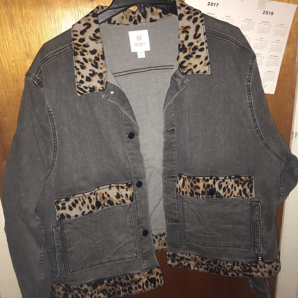 Lularoe Kenny Jean jacket 2x new